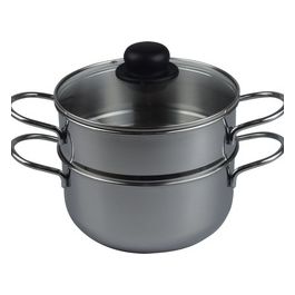 Vaporiera Cm20 Cestelli Coperchio Vetro