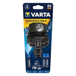 17730 Torcia LED da Testa Indestructible Head Light H10, 3 pile Ministilo AAA Longlife Power incl, 55 lumen, Ultraleggera con 5 LED, resistente a urti cadute 9mt acqua IPX4 per attività Outdoor e Professionali