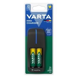 57646101451 Caricabatterie Mini Charger, Include 2 AAA da 2100 mAh
