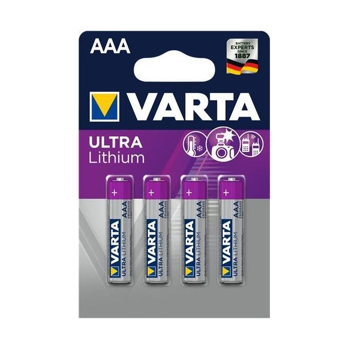 Varta aaa Litio x4 Confezione da 4