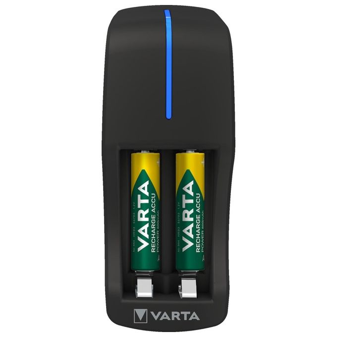 Varta Caricabatterie Mini Charger con 2 Mini Stilo da 800mAh