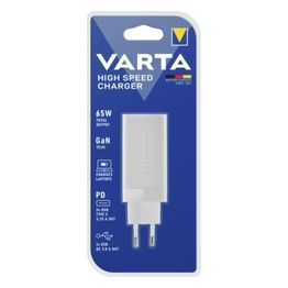 Varta Caricabatterie Rapido 65W GaN 2x Usb-C  Usb-A