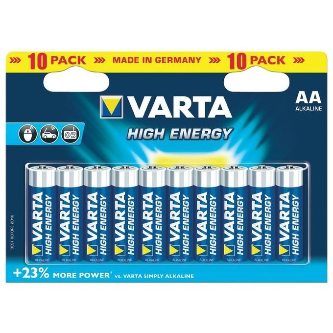 Varta Confezione 10 Pezzi Energy AA Alcalina