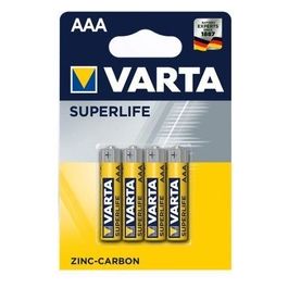 Varta Confezione 4 Superlife Zinco Carbone Mini Stilo AAA