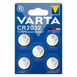 Cr2032 Batteria Litio a Bottone 3V 5x Blister