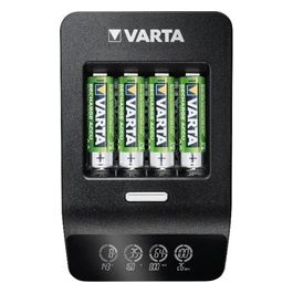 LCD Ultra Fast Charger+ con 4 Batterie 2100mAh AA + 12V