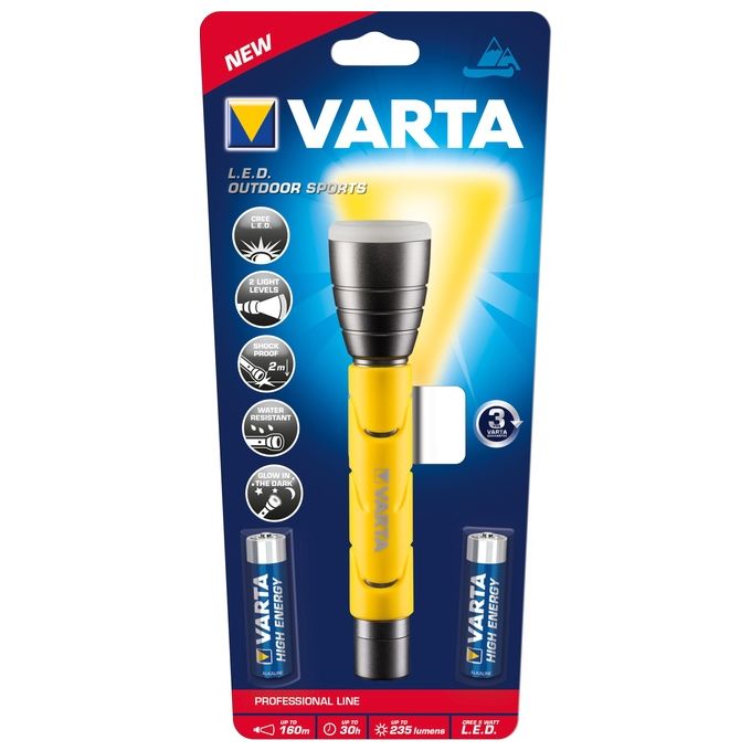VARTA LED Outdoor Sports Flashlight 2AA