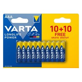 LongLife High Energy AAA 10+10 Pezzi