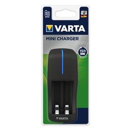 Varta Mini Charger Caricabatterie per 2 Pile AA/AAA