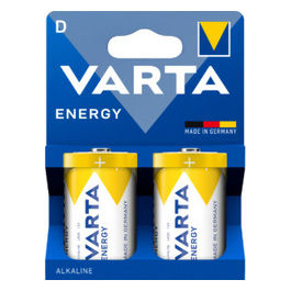 Varta, Pila Alcalina LR20, 1.5V, Blister da 2