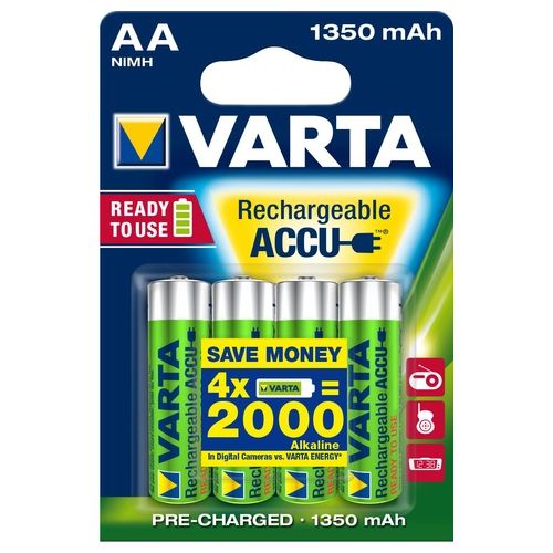 Varta Ready2Use HR06 1350mAh 4 Stilo Batteria Ricaricabile Nichel-Metallo Idruro