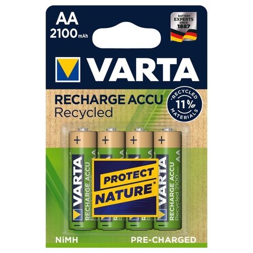 Varta Recycled AA 2100mAh Batteria Ricaricabile Nichel-Metallo Idruro 1,2V