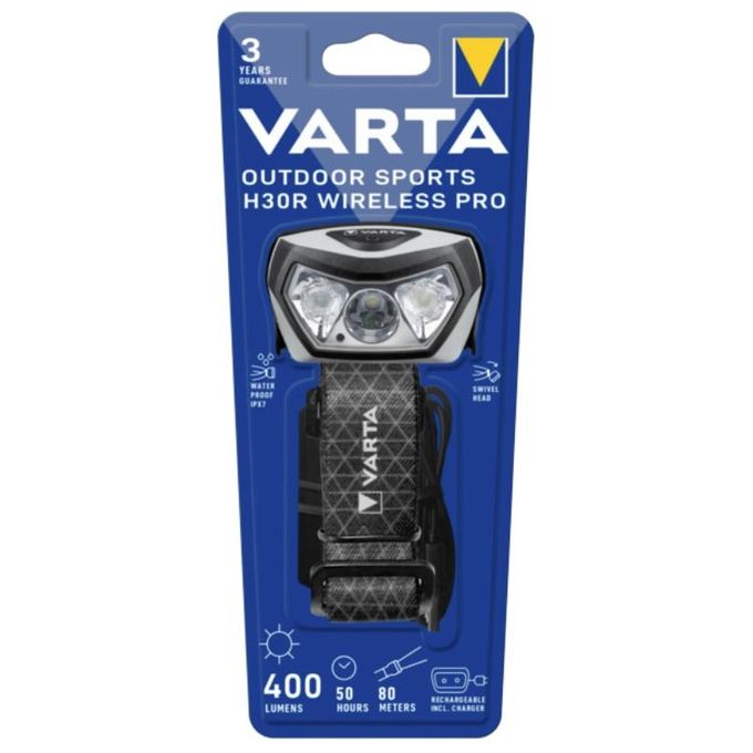 Varta Torcia Elettrica Outdoor Sports H30R Wireless Pro