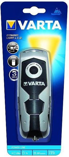 Varta Torcia Portatile Led con Carica a Dinamo