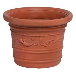 Vasi Tondi Festonati Prestige Hdpe Terracotta cm.50x38H