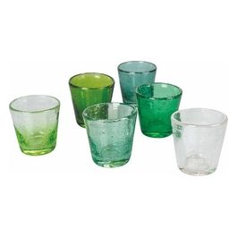 Cancun Greenery Set 6 Liquorini In Vetro 70 Ml