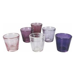 Cancun Provence Set 6 Liquorini In Pasta Di Vetro Soffiato 70 Ml