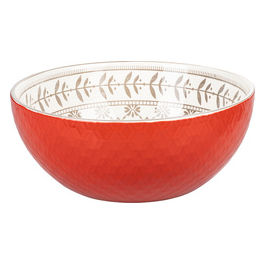 Confusion Insalatiera 24 Cm Rossa Con Interno Grig