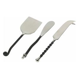 Materia Coltelli Formaggio Set 3 Pezzi In Acciaio