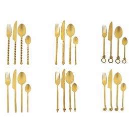Materia Gold Set 24 Posate In Acciaio