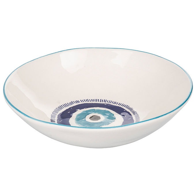 VDE TIVOLI 1996 Occhio Marino Blu Insalatiera Fonda 31 Cm Rossa