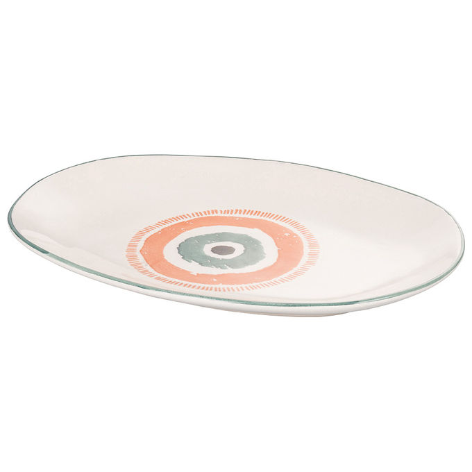 VDE TIVOLI 1996 Occhio Marino Arancio Piatto Ovale Piano 37 X 25 C