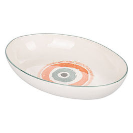Occhio Marino Arancio Piatto Ovale Fondo 35 Cm Ro