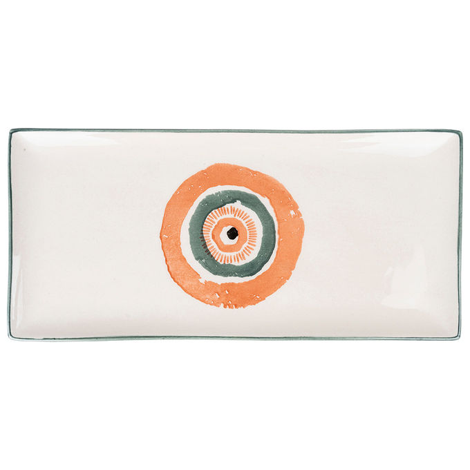 VDE TIVOLI 1996 Occhio Marino Arancio Piatto Rettangolare 36 X 16