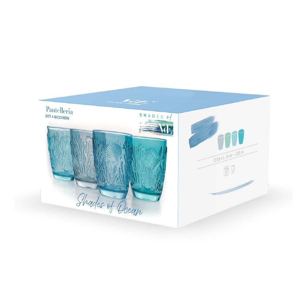 Set bicchieri Pantelleria 6 pezzi acqua 230 ml in vetro