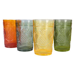 Pina Set 4 Bicchieri Bibita In Vetro 350 Ml