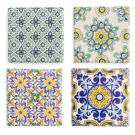 Set 4 Deruta Sottopentola Quadrato Grande 4 Ass.