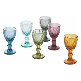Set 6 Liquorini Colorati In Vetro 45 Ml, Prisma