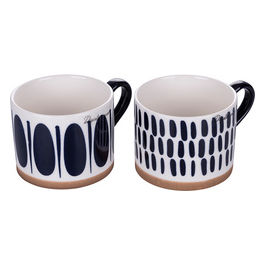 Set 2 Masai Blu Tazza Colazione  Ass