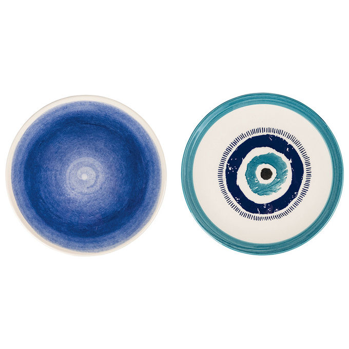 VDE TIVOLI 1996 Set 6 Occhio Marino Blu Piatto Piano 26Cm