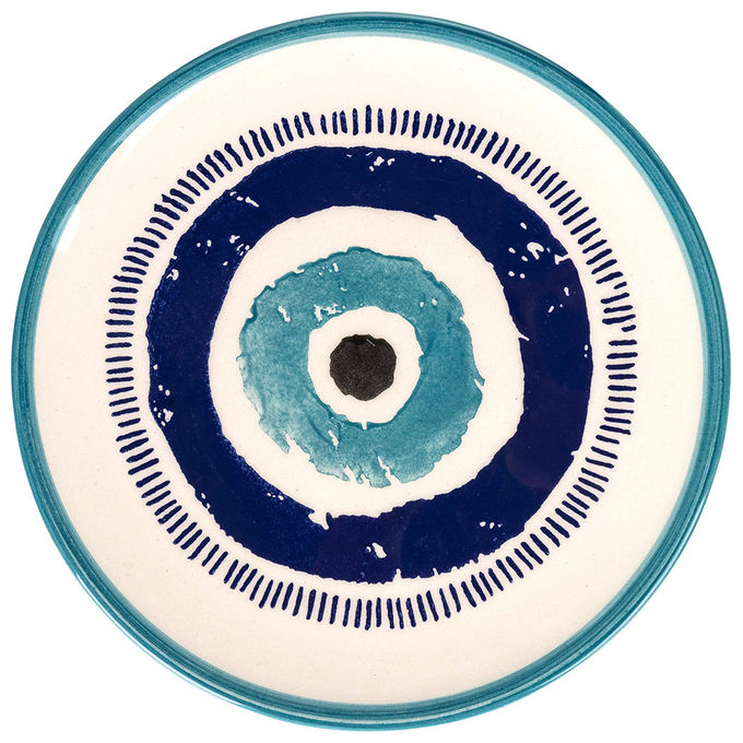 VDE TIVOLI 1996 Set 6 Occhio Marino Blu Piatto Frutta 21Cm