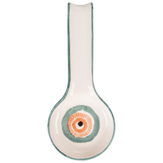 VDE TIVOLI 1996 Set 8 Occhio Marino Arancio Poggiamestolo 28 Cm Rosso