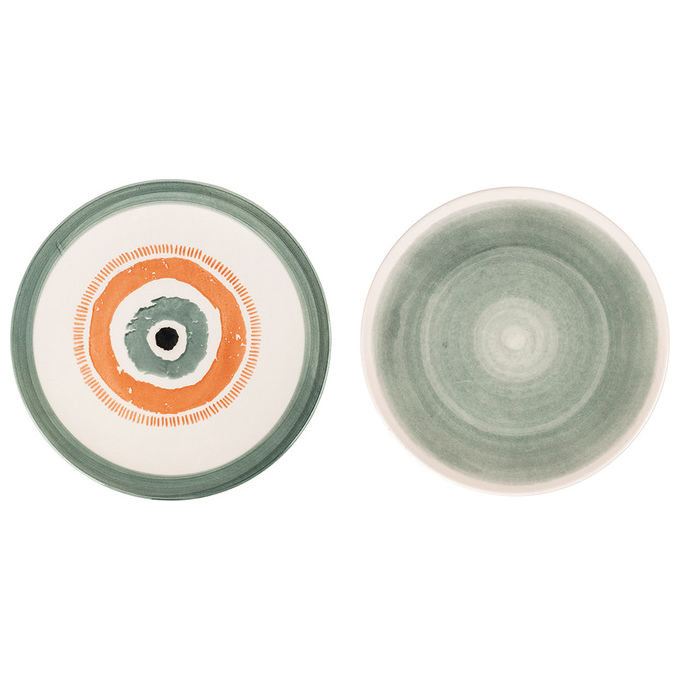 VDE TIVOLI 1996 Set 6 Occhio Marino Arancio Piatto Piano 26Cm