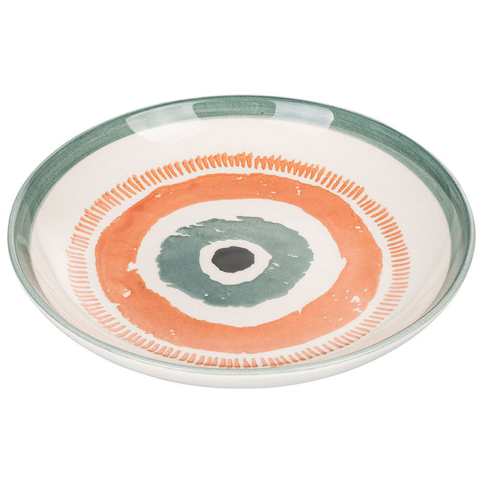 VDE TIVOLI 1996 Set 6 Occhio Marino Arancio Piatto Fondo 21Cm