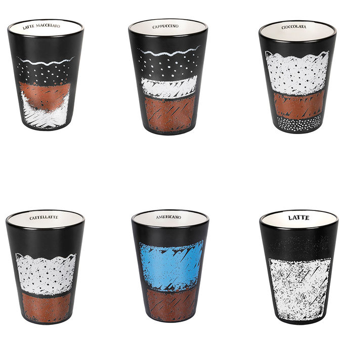 VDE TIVOLI 1996 Set 6 Un Caffe' Come... Tazza 6 Ass