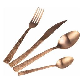 Stone Set 24 Posate Copper Opaco In Acciaio