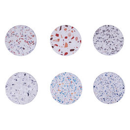 Terrazzo Sottobicchiere Tondo 6 Ass.