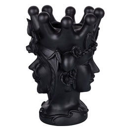 Testa Di Moro Double In Resina Matt Nera 35 Cm