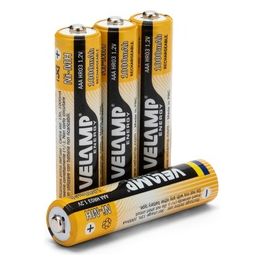 HR03/4BP Batterie Ricaricabili Mini Stilo AAA ad Alta Capacita' 1.2V 1000 mAh Tecnologia Ni-MH 4 Pezzi