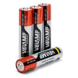 LR03/4BP Blister di 4 Batterie LR03 Mini Stilo AAA Alcaline 1.5V Rosso