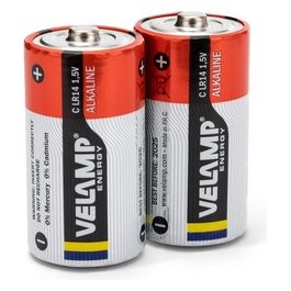 LR14/2BP 2 Batterie LR14 Alcalina Batteria Mezza Torcia Rosso Set di 2 Pezzi