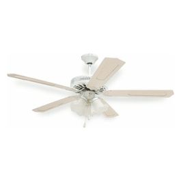 Ventilatore Soffitto 130 cm 5 Pale con 3 Luci e 3 Velocità Modello Windy per Comfort e Climatizzazione Ideale
