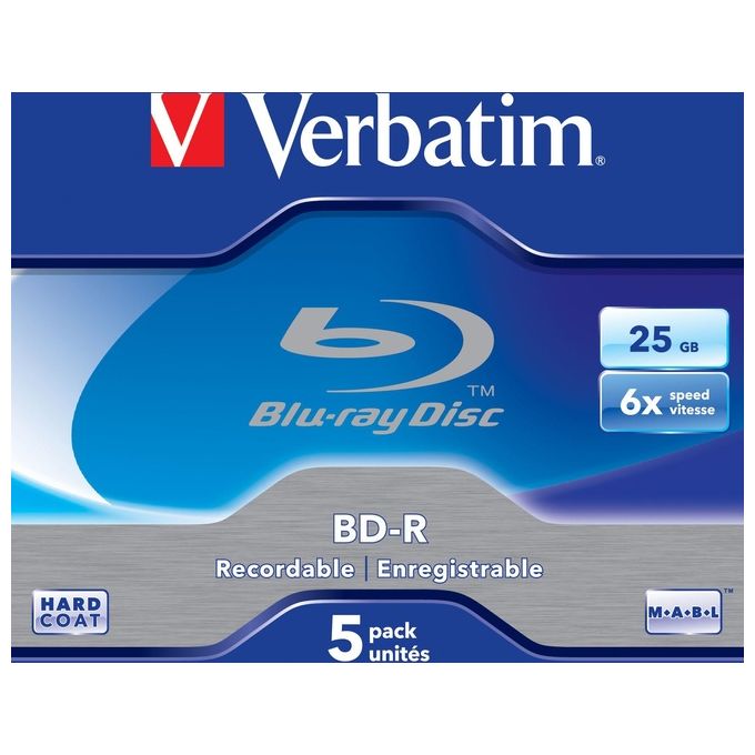 Verbatim Blu Ray Disc - 25gb - 6x Conf.5pz.