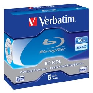 Verbatim Blu Ray Disc Double Layer-50gb- 5pz