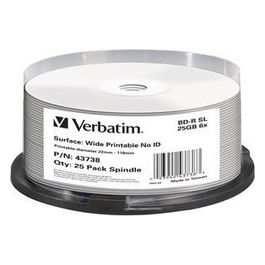 Verbatim Blu Ray Disc 6x 25gb 25 Pezzi Spindle Printable Siae Escl 10 25