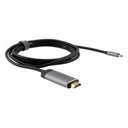 Verbatim Cavo e Adattatore Video 1,5mt Usb-C Hdmi Nero/Argento